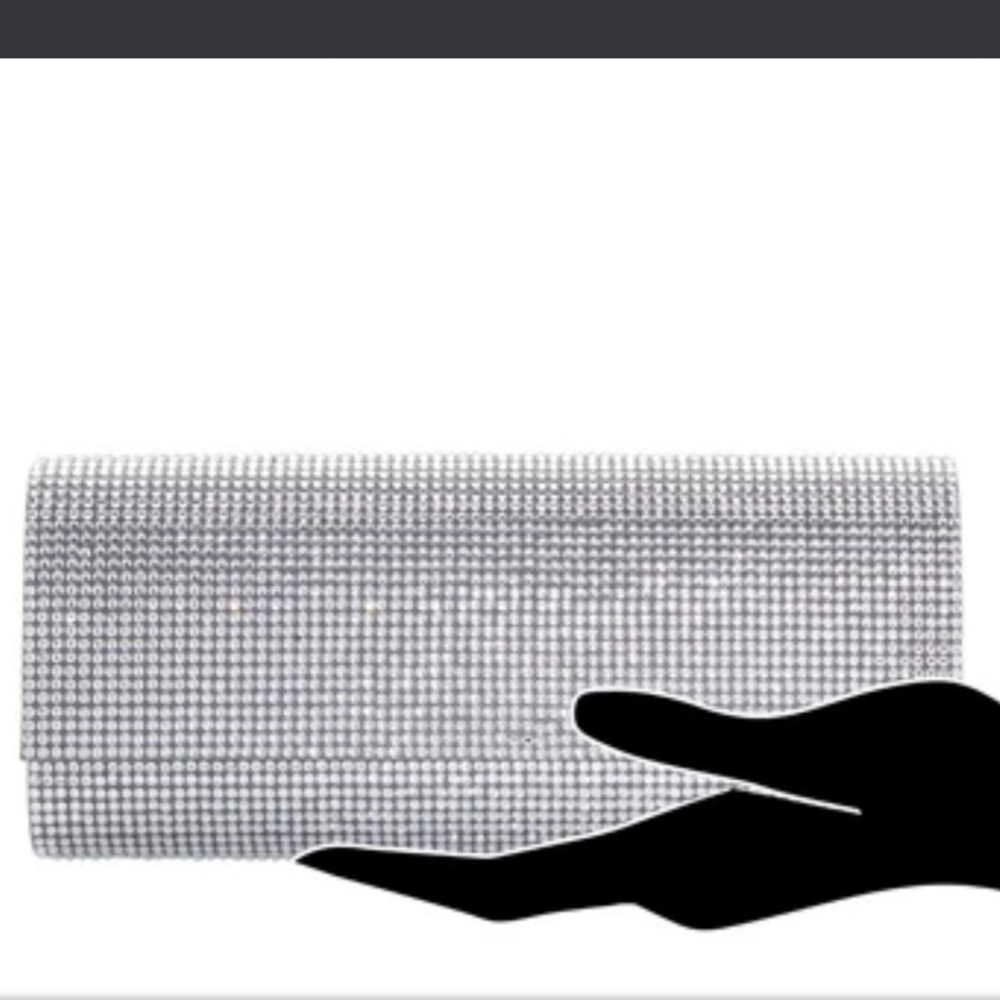 Judith leiber ritz fizz silver clutch